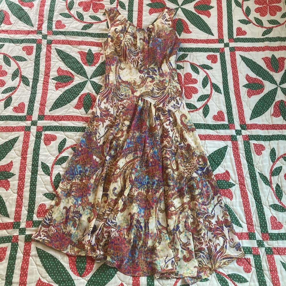 Y2k abstract asymmetrical dress